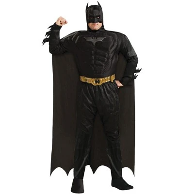 DC Comics Deluxe Batman Plus Size Men's Costume 3 DC Comics Deluxe Batman Plus Size Men's Costume