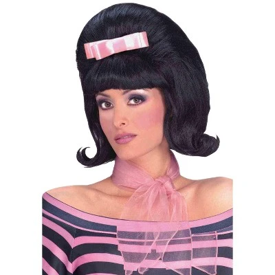 Forum Novelties Bouffant Wig (Black) 4 Forum Novelties Bouffant Wig (Black) - Image 2
