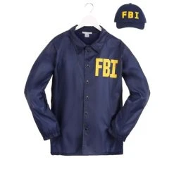 HalloweenCostumes.com Small Men Adult FBI Costume, Blue