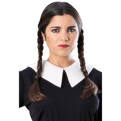 The Addams Family Wednesday Addams Women's Wig 3 The Addams Family Wednesday Addams Women's Wig