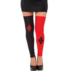 Rubie's Rubies Harley Quinn Womens Thigh High Stockings