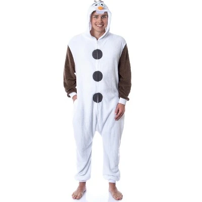 INTIMO Disney Frozen Adult Olaf Kigurumi Costume Union Suit Pajama For Men Women White 6 INTIMO Disney Frozen Adult Olaf Kigurumi Costume Union Suit Pajama For Men Women White - Image 4