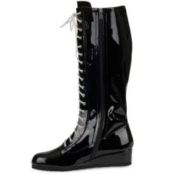 HalloweenCostumes.com Black Wrestling Boots for Men