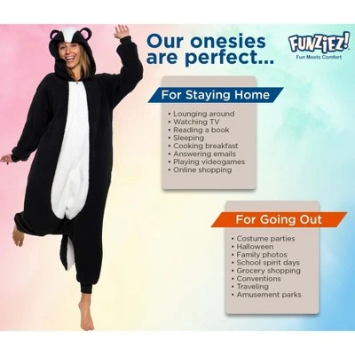 Funziez! Skunk Adult Unisex Novelty Union Suit 6 Funziez! Skunk Adult Unisex Novelty Union Suit - Image 4