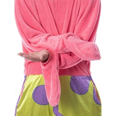 INTIMO Nickelodeon Mens' SpongeBob SquarePants Patrick Star Sleep Union Suit Pink 6 INTIMO Nickelodeon Mens' SpongeBob SquarePants Patrick Star Sleep Union Suit Pink - Image 4