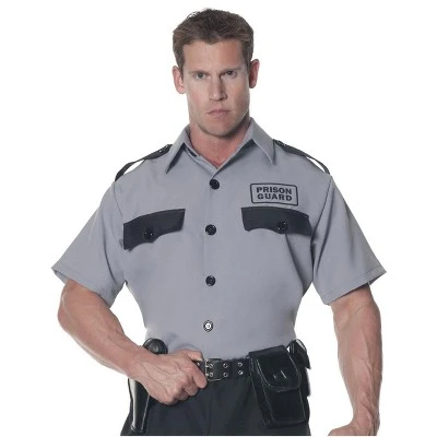 Underwraps Costumes Prison Guard Shirt Adult Costume, Standard 3 Underwraps Costumes Prison Guard Shirt Adult Costume, Standard
