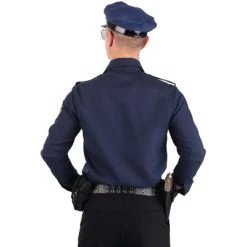 HalloweenCostumes.com Small Men Men's Adult Long Sleeve Police Shirt, Blue -Adult Halloween Costumes Shop GUEST 137b5736 750b 4137 83b1 5f03b2fcad80