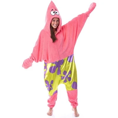 INTIMO Nickelodeon Mens' SpongeBob SquarePants Patrick Star Sleep Union Suit Pink 8 INTIMO Nickelodeon Mens' SpongeBob SquarePants Patrick Star Sleep Union Suit Pink - Image 6