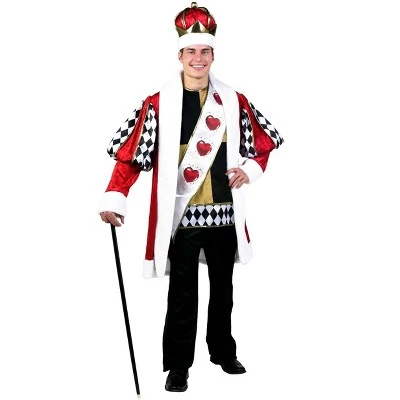 HalloweenCostumes.com Men's Deluxe King of Hearts Costume 4 HalloweenCostumes.com Men's Deluxe King of Hearts Costume - Image 2