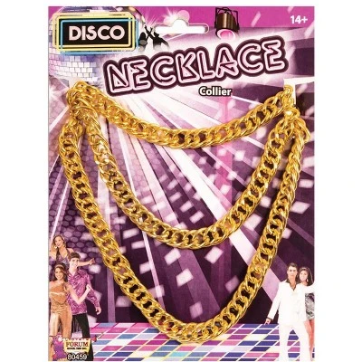 Forum Novelties Men's Long Disco Chain Necklace 4 Forum Novelties Men's Long Disco Chain Necklace - Image 2