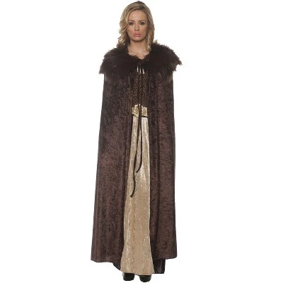 Underwraps Costumes Renaissance Adult Cape (Brown) 3 Underwraps Costumes Renaissance Adult Cape (Brown)