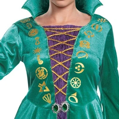 Adult Disney Hocus Pocus Winifred Sanderson Halloween Costume Dress L (12-14) 4 Adult Disney Hocus Pocus Winifred Sanderson Halloween Costume Dress L (12-14) - Image 2