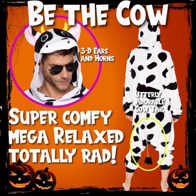 FUNZIEZ! - Cow Adult Unisex Novelty Union Suit 4 FUNZIEZ! - Cow Adult Unisex Novelty Union Suit - Image 2
