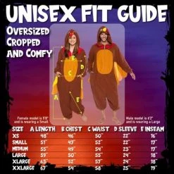 FUNZIEZ! - Thanksgiving Turkey Adult Unisex Novelty Union Suit 9 FUNZIEZ! - Thanksgiving Turkey Adult Unisex Novelty Union Suit -Adult Halloween Costumes Shop GUEST 19ea80ac dbe6 48bb 98c2 1bd6438068c8