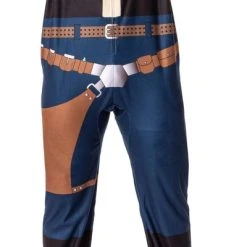 INTIMO Star Wars Mens' Movie Film Han Solo Costume Footless Sleep Union Suit Multicolored