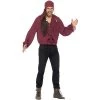 Smiffy's Smiffy Pirate Shirt Adult Costume (Dark Red) -Adult Halloween Costumes Shop GUEST 1e98367a 20a7 44c4 8d7f 2e5134097304