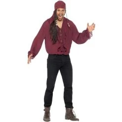 Smiffy's Smiffy Pirate Shirt Adult Costume (Dark Red) 9 Smiffy's Smiffy Pirate Shirt Adult Costume (Dark Red) -Adult Halloween Costumes Shop GUEST 1e98367a 20a7 44c4 8d7f 2e5134097304 3