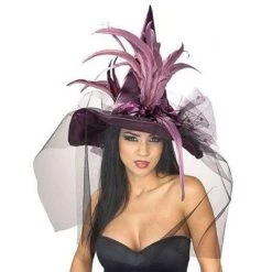 Rubie's Rubies Womens Purple Hat with Feathers