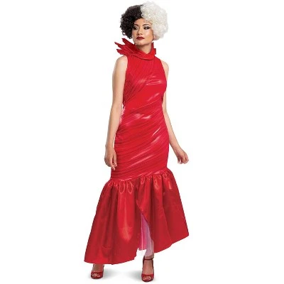 Cruella de Vil Cruella Live Action Red Dress Classic Adult Costume 5 Cruella de Vil Cruella Live Action Red Dress Classic Adult Costume - Image 3