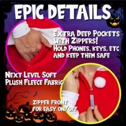 FUNZIEZ! - Holiday Santa Claus Slim Fit Men's Novelty Union Suit 10 FUNZIEZ! - Holiday Santa Claus Slim Fit Men's Novelty Union Suit -Adult Halloween Costumes Shop GUEST 22b0e5f4 ac6a 4f05 b491 a65bae9779a5
