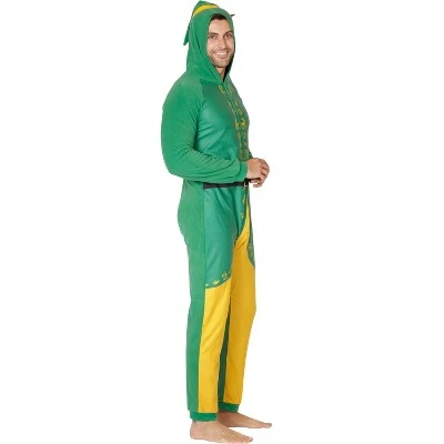 INTIMO Elf The Movie Mens Buddy The Elf One Piece Costume Pajama Set 5 INTIMO Elf The Movie Mens Buddy The Elf One Piece Costume Pajama Set - Image 3