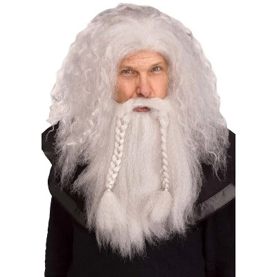 Fun World Viking Warrior Wig & Beard (Grey) 4 Fun World Viking Warrior Wig & Beard (Grey) - Image 2
