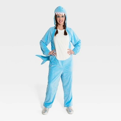 Adult Blue Shark Halloween Costume Jumpsuit - Hyde & EEK! Boutique™ 6 Adult Blue Shark Halloween Costume Jumpsuit - Hyde & EEK! Boutique™ - Image 5