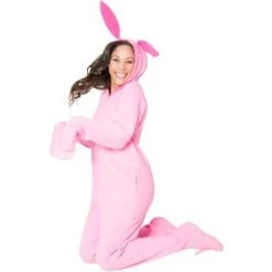 INTIMO A Christmas Story Womens' One Piece Bunny Pajama Costume Union Suit Outfit