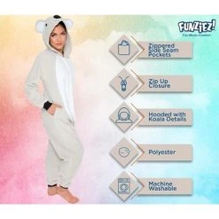 Funziez! Koala Slim Fit Adult Unisex Novelty Union Suit 9 Funziez! Koala Slim Fit Adult Unisex Novelty Union Suit -Adult Halloween Costumes Shop GUEST 2987b3c6 3f82 4c36 978d a2ad913351f6