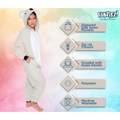 Funziez! Koala Slim Fit Adult Unisex Novelty Union Suit 5 Funziez! Koala Slim Fit Adult Unisex Novelty Union Suit - Image 3