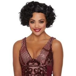 Dreamgirl Flapper Wig (Black) -Adult Halloween Costumes Shop GUEST 2ca43680 4acd 4a74 aaa8 bfe2896459a7