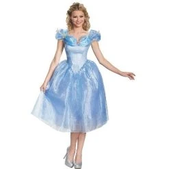 Disguise Womens Disney Cinderella Deluxe Costume - X Large - Blue
