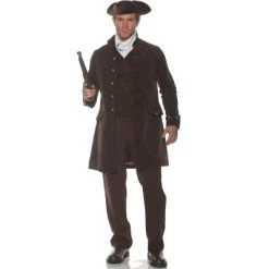 Underwraps Costumes Underwraps Frock Coat Men's Costume (Brown)