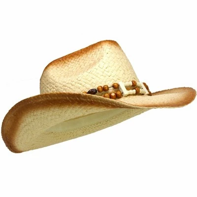 Skeleteen Adults Western Straw Cowboy Hat Costume Accessory 3 Skeleteen Adults Western Straw Cowboy Hat Costume Accessory