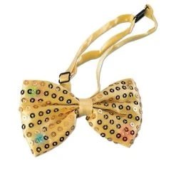 Forum Novelties Light-Up Sequin Bowtie (Gold)