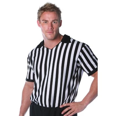 Underwraps Costumes Underwraps Referee Shirt Men's Costume 4 Underwraps Costumes Underwraps Referee Shirt Men's Costume - Image 2