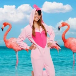 Funziez! Flamingo Slim Fit Women's Novelty Union Suit