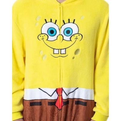 INTIMO Nickelodeon Mens' SpongeBob SquarePants Costume Sleep Pajama Union Suit Yellow 3 INTIMO Nickelodeon Mens' SpongeBob SquarePants Costume Sleep Pajama Union Suit Yellow