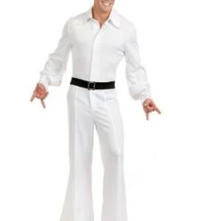 Charades Costumes Charades Men's White Disco Studio Jumpsuit -Adult Halloween Costumes Shop GUEST 35f87904 0019 4e65 80b4 7d3c7b9c0a3a 1