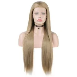 Unique Bargains Women's Long Straight Lace Front Wigs with Adjustable Wig Cap 24" 1 Pc -Adult Halloween Costumes Shop GUEST 362fa920 887b 4a1c 8a42 c12140c1318b