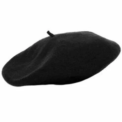 Skeleteen Womens French Style Beret Costume Accessory - Black