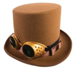 Forum Novelties Steampunk Top Hat and Goggles (Brown) 5 Forum Novelties Steampunk Top Hat and Goggles (Brown) -Adult Halloween Costumes Shop GUEST 36e08a96 30f6 46e9 b97c 258fd1622fcc 1