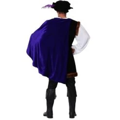 HalloweenCostumes.com 3X Men Men's Plus Size Noble Renaissance Man Costume, Black