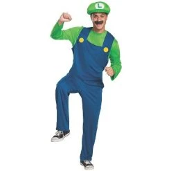 Disguise Mens Super Mario Bros. Classic Luigi -Adult Halloween Costumes Shop GUEST 3a1b173b 4195 4a8c ae27 571595f7ac06