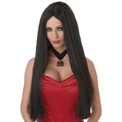 California Costumes Long Flowing Costume Wig - Black