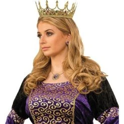 Forum Novelties Royal Queen Gold Jeweled Adult Women's Costume Crown