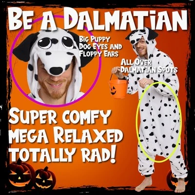 Funziez! Dalmatian Adult Unisex Novelty Union Suit 4 Funziez! Dalmatian Adult Unisex Novelty Union Suit - Image 2