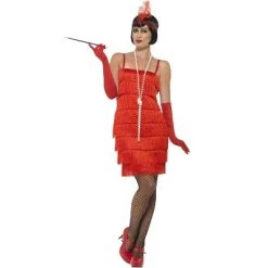 Smiffy's Smiffy Short Flapper Dress Adult Costume (Red) -Adult Halloween Costumes Shop GUEST 3e1446fc f9e1 4d2c bd58 3ccbacabe043 1