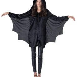 Dress Up America Bat Costume for Women - Adults Black Halloween Bat Jumpsuit -Adult Halloween Costumes Shop GUEST 40720f88 e669 4c41 8841 5ba2b5705029 3