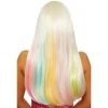 Dreamgirl Long Straight Hidden Rainbow Wig (Platinum)